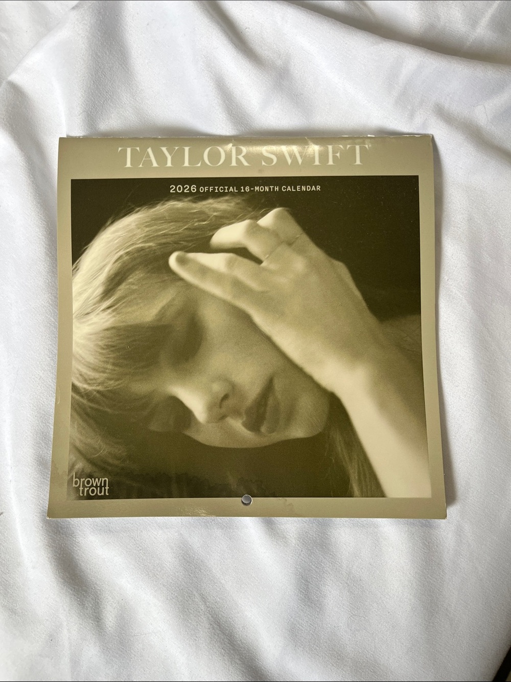Taylor Swift Gold-Tone Photo Wall Calendar